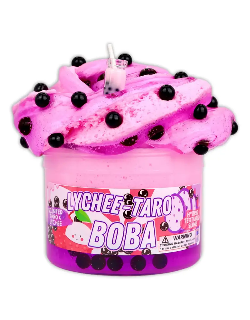 DOPESLIMES Dope Slimes Lychee Taro Boba Slime