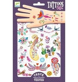 DJECO Craft Temporary Tattoos Bright Birds
