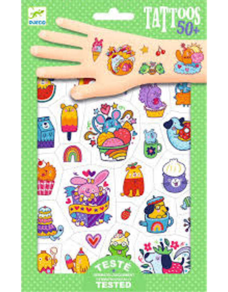 DJECO Craft Temporary Tattoos Sweet Mini