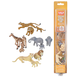 Wild Republic Nature Tube - African Animal Family