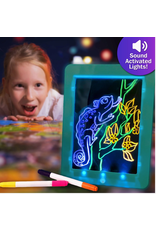 Flipo Group, Ltd Disco Scribble-Light-up Sound Activated Drawing Board - Red