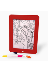 Flipo Group, Ltd Disco Scribble-Light-up Sound Activated Drawing Board - Red