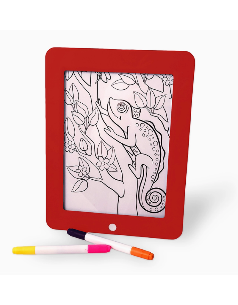 Flipo Group, Ltd Disco Scribble-Light-up Sound Activated Drawing Board - Red