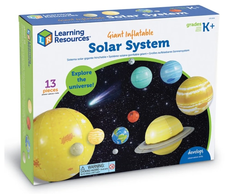 Learning Resources Science Kit Giant Inflatable Solar System Set - Pow ...