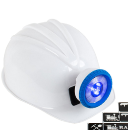 Squire Boone Village Official Miner Pow! Science! Mining Company - Helmet - White w/  Blue Ring