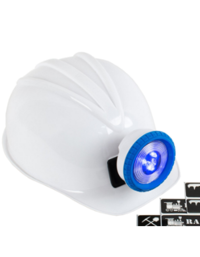 Squire Boone Village Official Miner Pow! Science! Mining Company - Helmet - White w/  Blue Ring