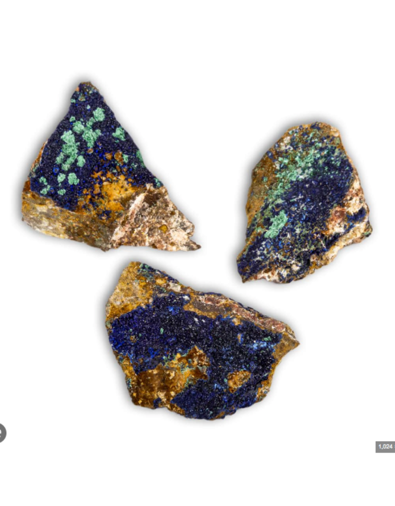 Squire Boone Village Azurite Druse 1 1/2" sold single