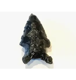 Squire Boone Village Rock/Mineral - Obsidian Replica Arrowhead (with Magnet)