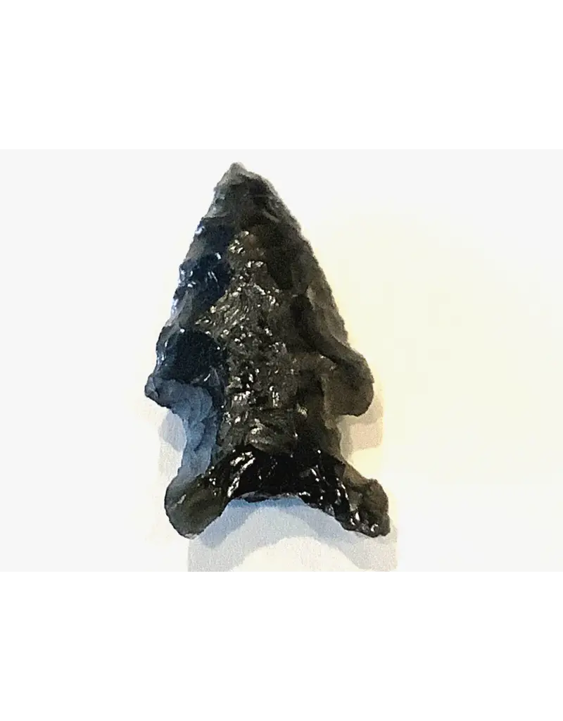 Squire Boone Village Rock/Mineral - Obsidian Replica Arrowhead (with Magnet)