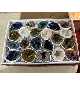Squire Boone Village Rock/Mineral - Ionized Titanium Geodes (Sizes and Colors Vary; Sold Individually)
