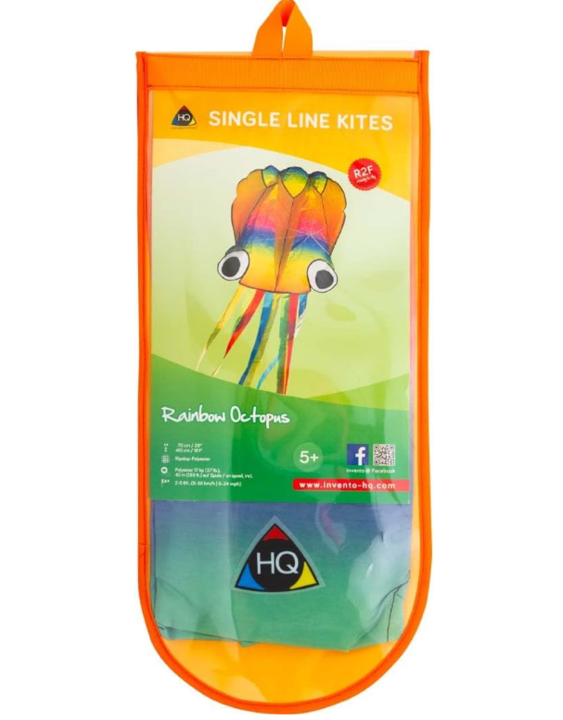 HQ Kites and Designs Kite -  Rainbow Octopus Kite (28")