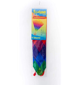 HQ Kites and Designs Kite - Ecoline Eddy Rainbow Patchwork Kite (20")