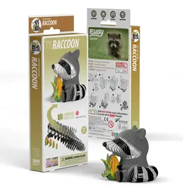 EUGY Raccoon Cardboard 3D Puzzle