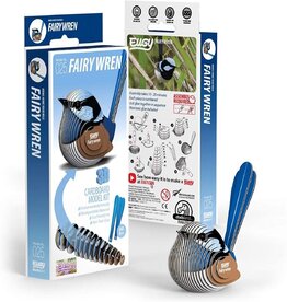 EUGY Fairy Wren Cardboard 3D Puzzle