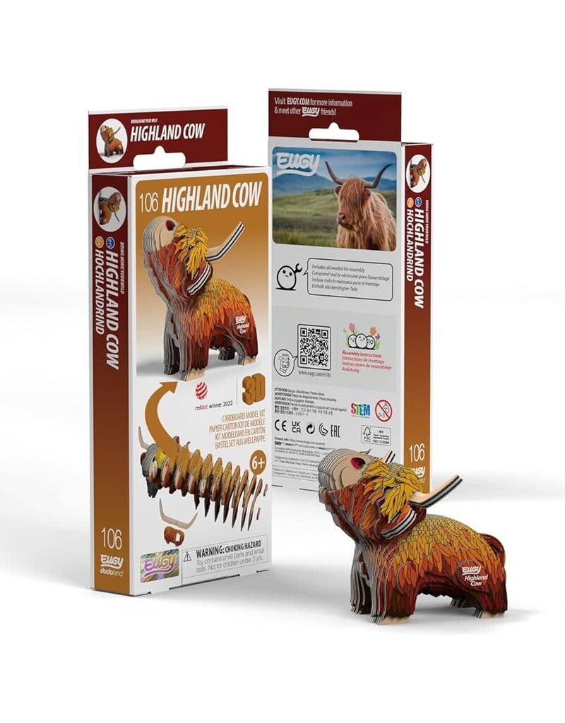 EUGY Highland Cow 3D Puzzle