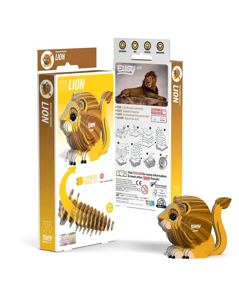 EUGY Lion 3D Puzzle