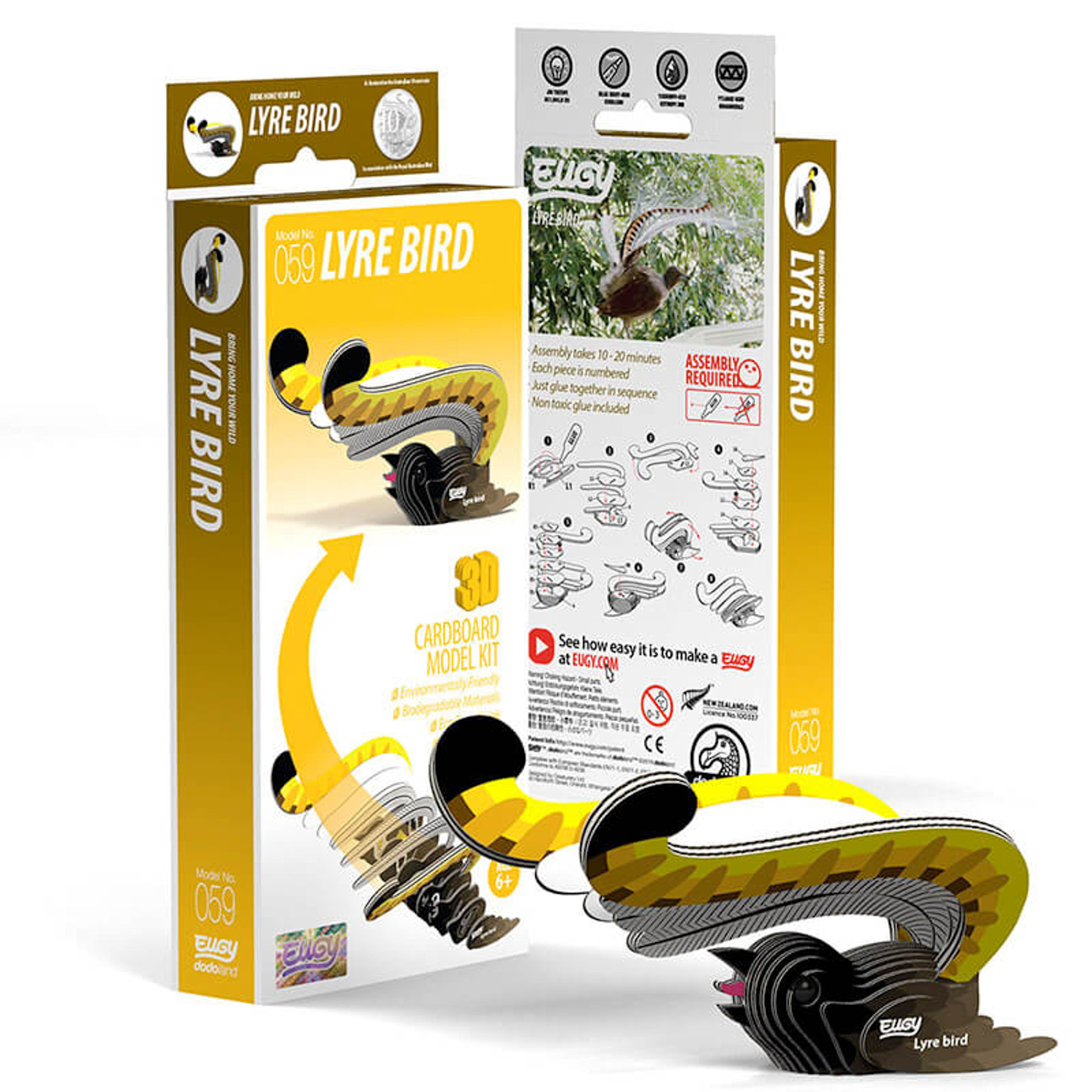 Lyre Bird 3D Puzzle