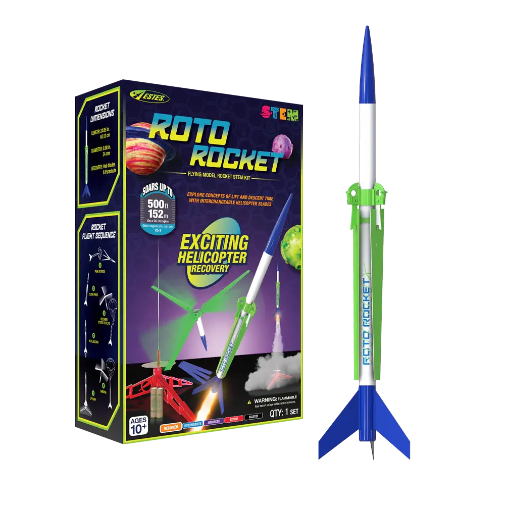 Hobby Estes Roto Rocket Helicopter Recovery STEM Kit