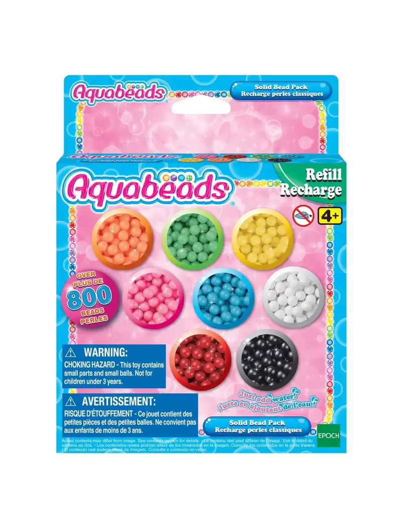 Aquabeads Craft Kit Aquabeads Bilingual Solid Bead Pack