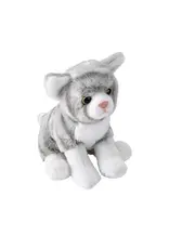 Wild Republic Pocketkins Eco Grey Tabby Cat Stuffed Animal - 5"