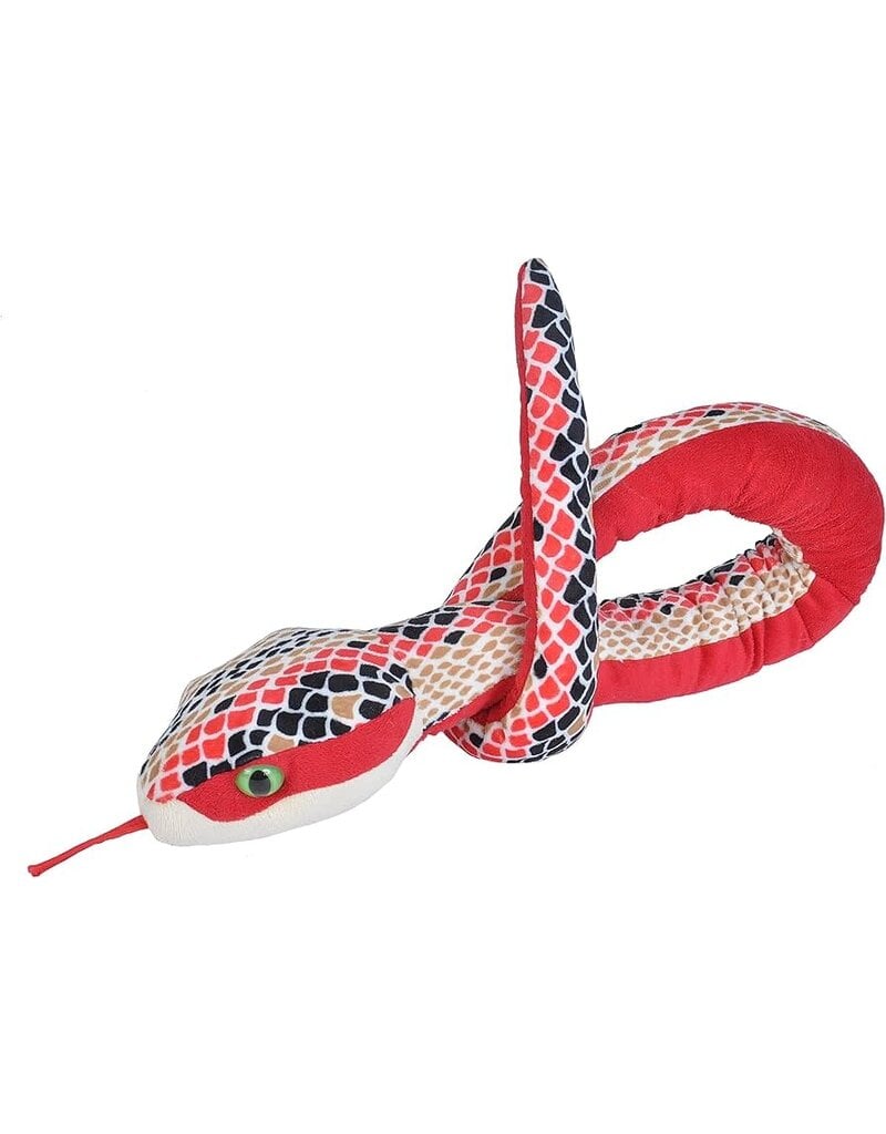 Wild Republic Plush Snake Red Scales (54")