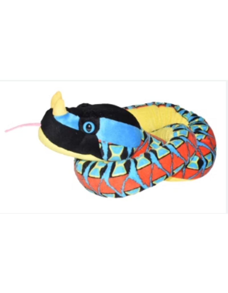 Wild Republic Plush Snake Rhino Viper (54")
