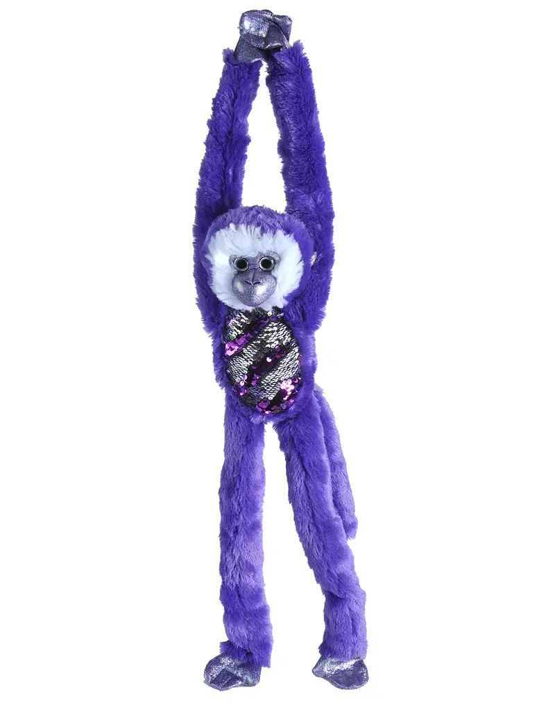 Wild Republic Hanging Purple Sequin Monkey