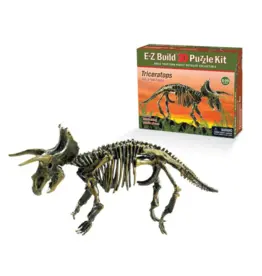 Wowtoyz E-Z Build 3D Puzzle Kit - Triceratops Skeleton Fossil