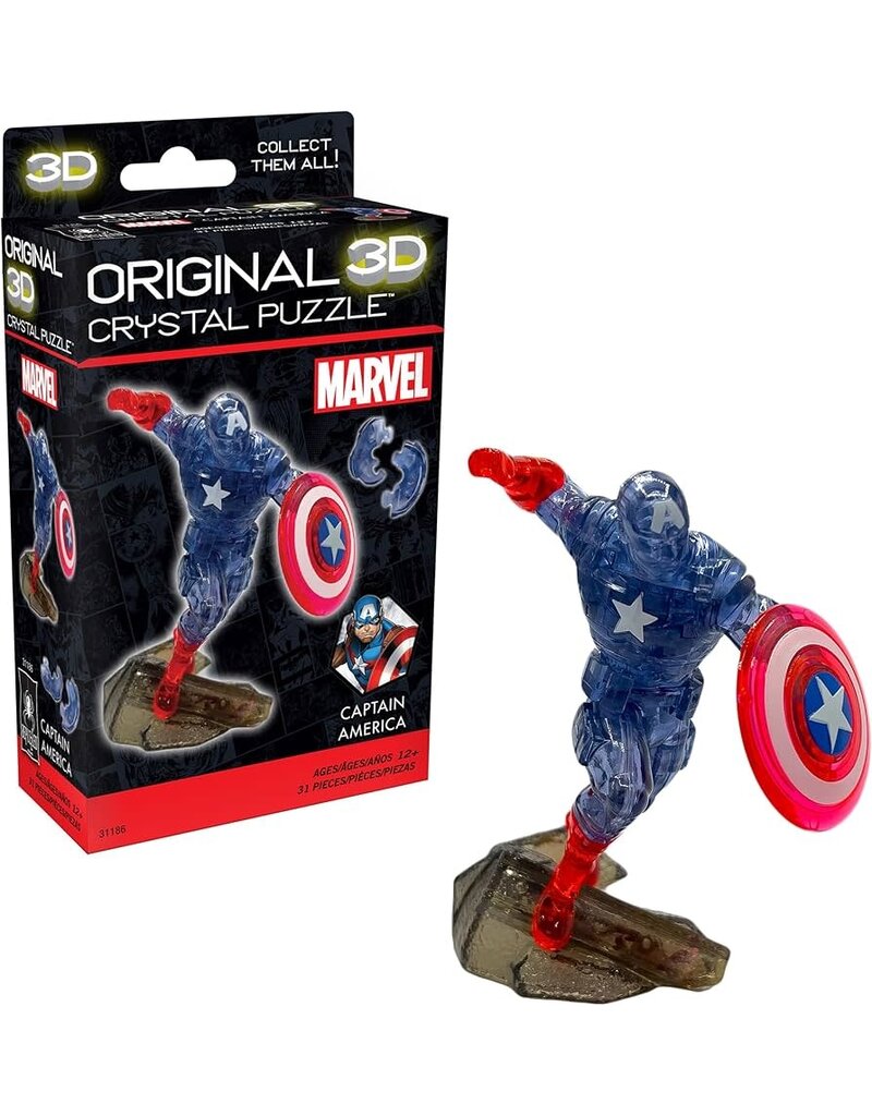 University Games Marvel Original 3D Crystal Puzzle - Captain America