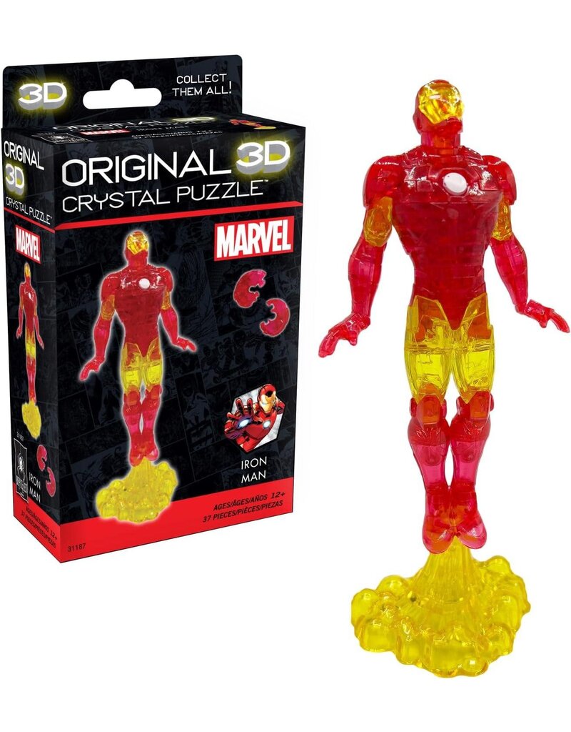 University Games Marvel Original 3D Crystal Puzzle - Iron Man