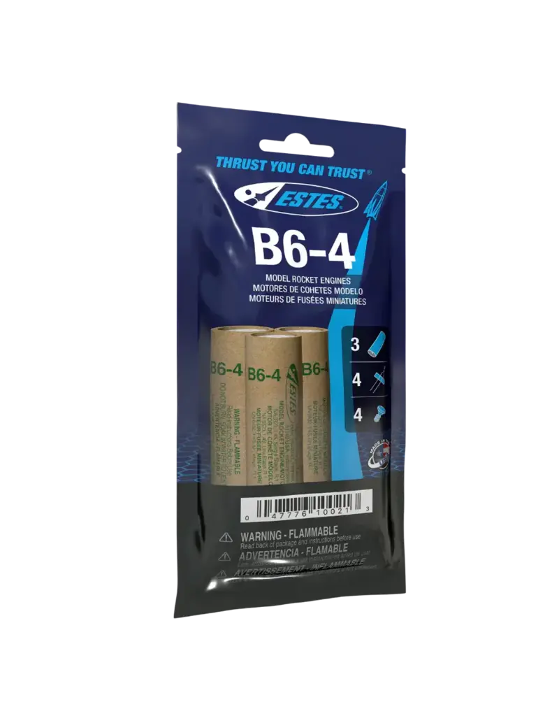 Estes Rockets Hobby Estes Rocket Engines (3 Pack) - B6-4