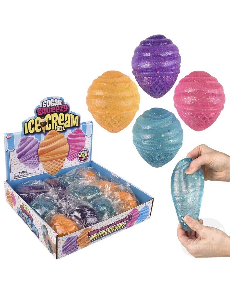 The toy network Sugar Squeezy Ice Cream Cone Squishy Ball