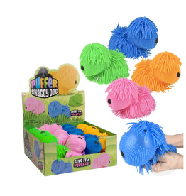 The toy network Puffer Shaggy Dog 7" color will vary sold single
