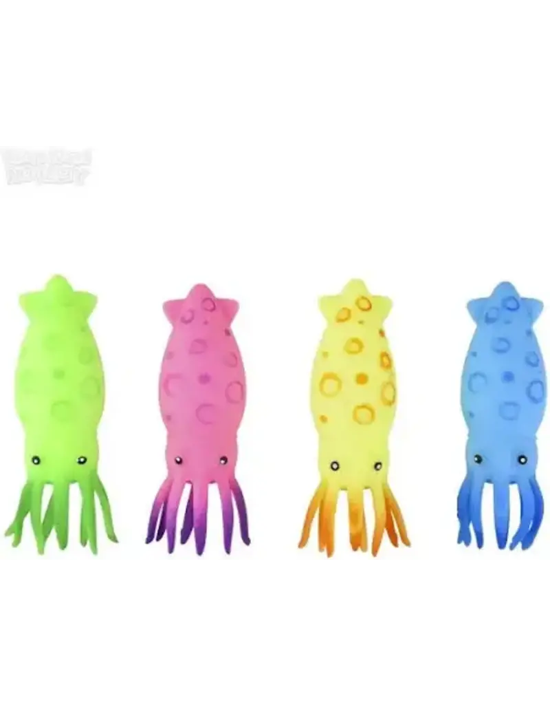 The toy network Novelty Squish Stretch Squid (Assorted Colors)