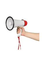 The toy network Supporter's Battery Operated Megaphone ( Blue; Red )