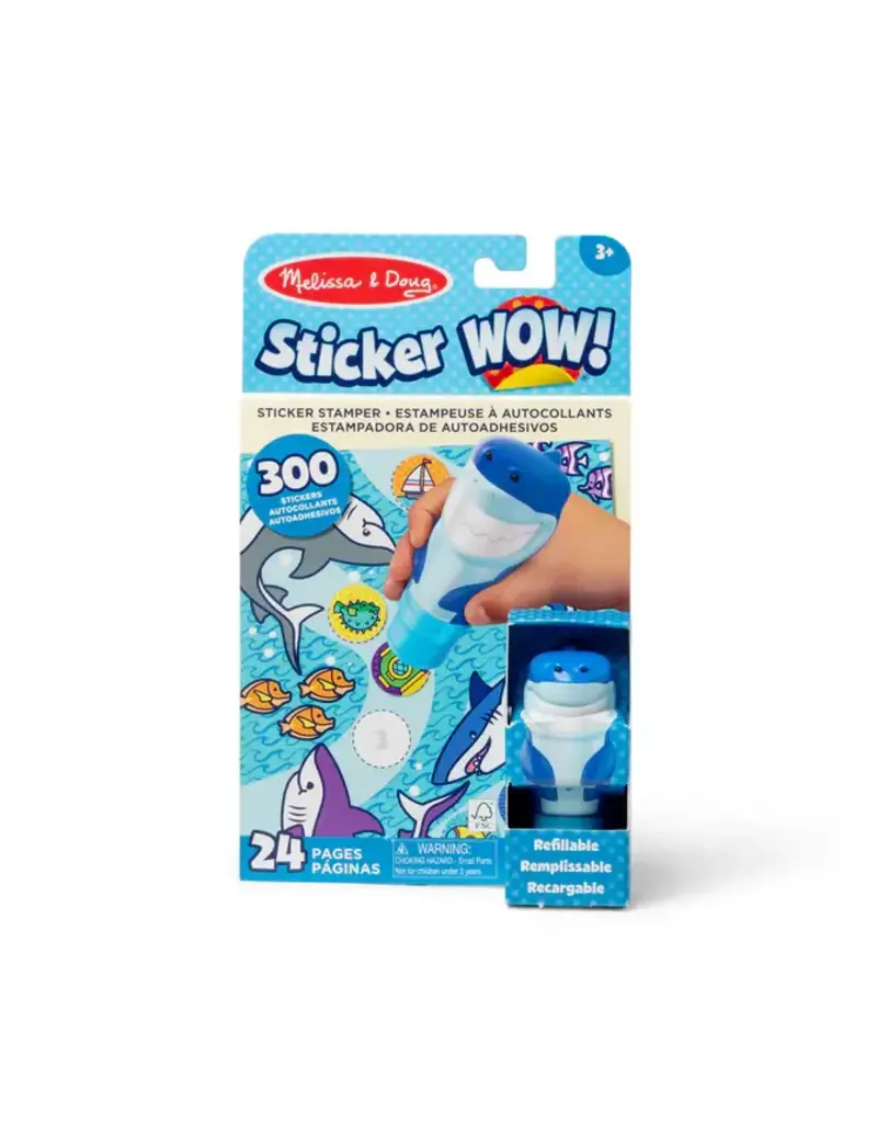 Melissa & Doug Sticker WOW!™ Activity Pad & Sticker Stamper - Shark