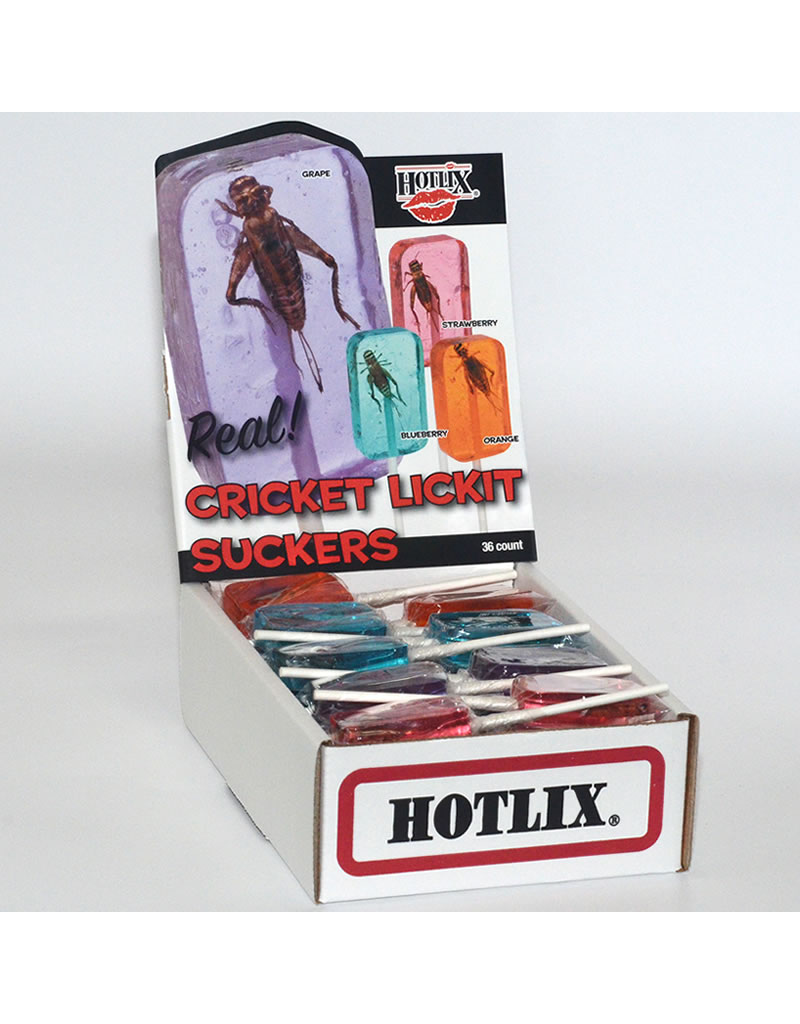 FAIRE Hotflix Real! Cricket Lick-It Suckers - Grape (Sold Individually)