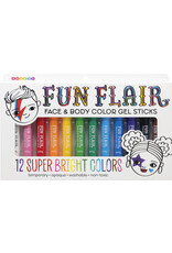SNIFTY Fun Flair - Face & Body Color Gel Sticks ( Set of 12)