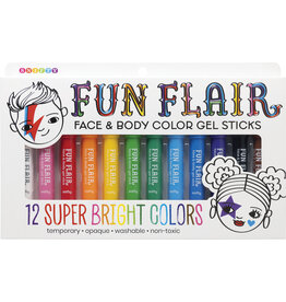 SNIFTY Fun Flair - Face & Body Color Gel Sticks ( Set of 12)