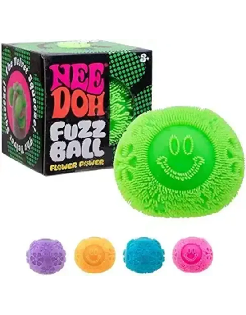 Schylling Toys Fidget Flower Power Fuzz Ball (Sold Individually; Colors Vary)