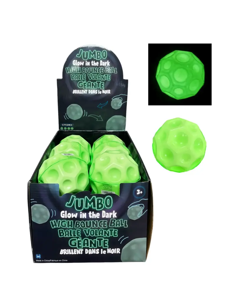 Handee Products Jumbo Glow in the Dark Super High Bounce Ball