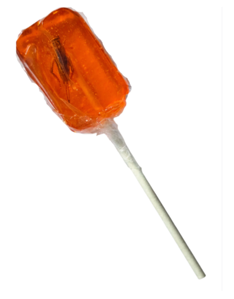 FAIRE Hotflix Real! Cricket Lick-It Suckers -  Orange (Sold Individually)