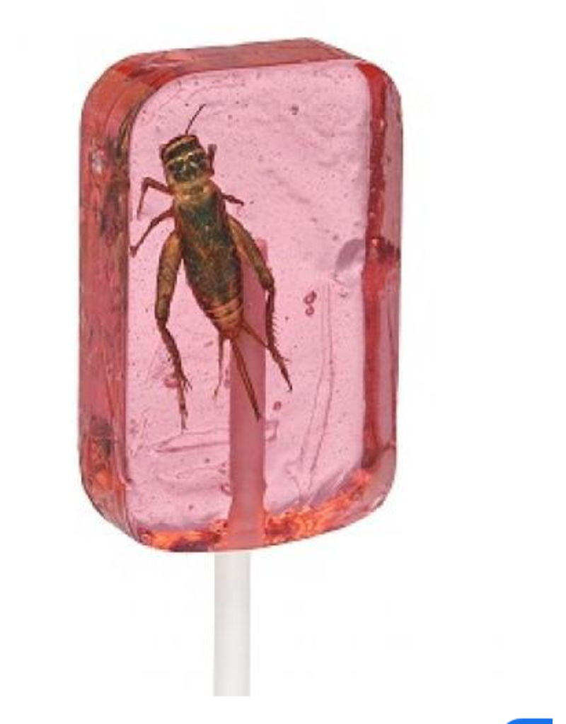 FAIRE Hotflix Real! Cricket Lick-It Suckers -  Strawberry (Sold Individually)