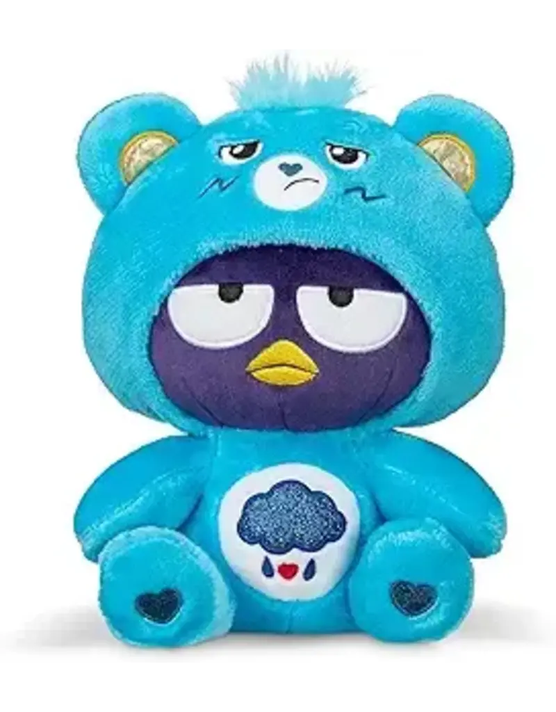 Basic Fun Inc. Plush Care Bears (8") - Hello Kitty  Dressed As Grumpy Bear (Blue)