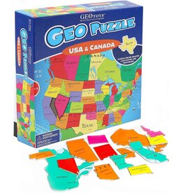 Geo Toys Educational GeoPuzzle USA and Canada (69 Pieces)