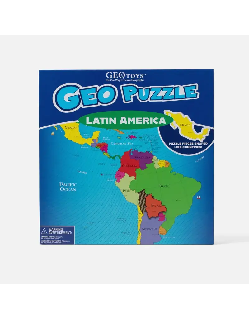 Geo Toys Educational GeoPuzzle Latin America