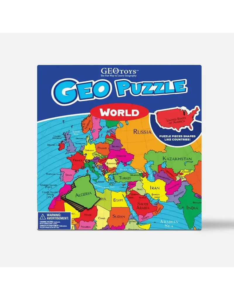 Geo Toys Educational GeoPuzzle World