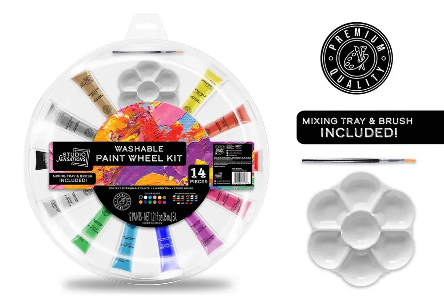 Washable Paint Wheel Kit (14Pc)
