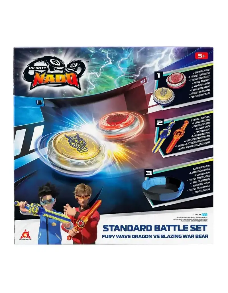 Alpha Group Infinity Nado Standard Battle Set - Fury Wave Dragon VS Blazing War Bear