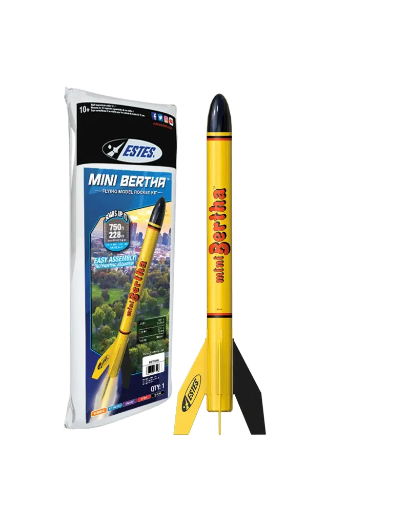 Estes Rockets Hobby Estes Flying Model Rocket Kit - Mini Bertha